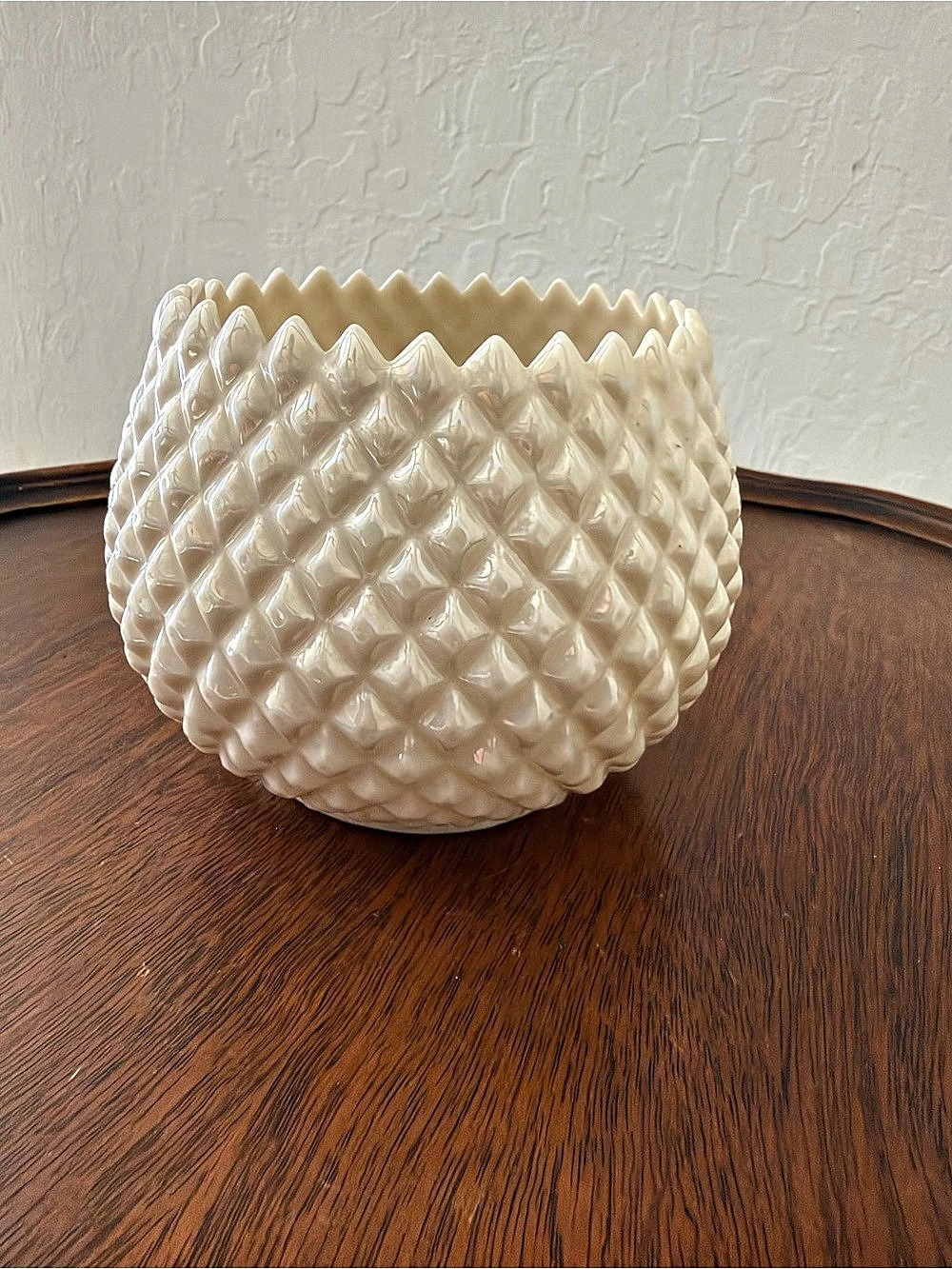 Belley Reg No 0057 Textured Ceramic Decor in White
